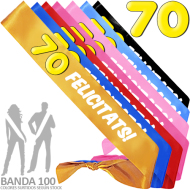 70 ANYS FELICITATS BANDA HONORIFICA (GROC) PLAERS URBANS (Banda 100) (Mín.2)