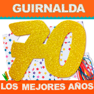 GUIRNALDA LOS 70 MEJORES AÑOS ( nº Purp. y Cartulina 220gr) INEDIT FESTA