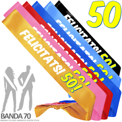 BANDA HONORIFICA FELICITATS! 50! INEDIT FESTA PLAERS URBANS (Banda70) (Mín.3)