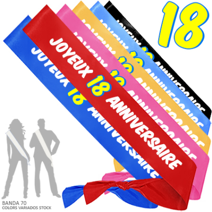18 ANNIVERSAIRE BANDA 70 INEDIT FESTA JOYEUX 18 ANNIVERSAIRE (18 AÑOS)