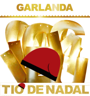 GUIRNALDA TIÓ DE NADAL LA BARRETINA (Cartulina Dorada 220gr) INEDIT FESTA