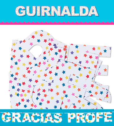 GUIRNALDA GRACIAS PROFE (Cartulina Impresa 220gr) PLAERS URBANS