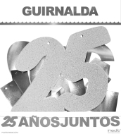 GUIRNALDA 25 AÑOS JUNTOS ( Nº Purp. y Cartulina Plateada 220gr) INEDIT FESTA