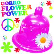FLOWER POWER GORRO CONDÓN HINCHABLE INEDIT FESTA
