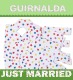 GUIRNALDA JUST MARRIED (CARTULINA 220gr) INEDIT FESTA PLAERS URBANS