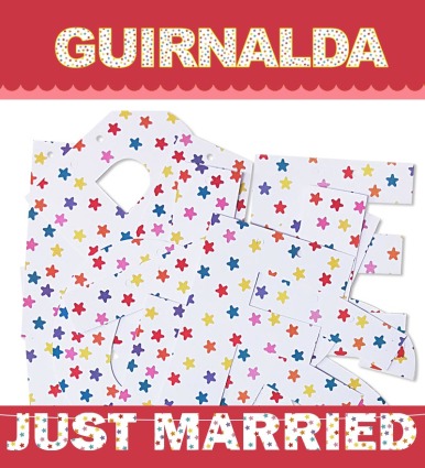 GUIRNALDA JUST MARRIED (CARTULINA 220gr) INEDIT FESTA PLAERS URBANS