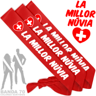 LA MILLOR NÚVIA COR ENFERMERIA BANDA HONORIFICA VERMELL INEDIT FESTA (Banda70) (Mín3)