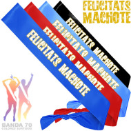BANDA DE TELA HONORIFICA FELICITATS MACHOTE INEDIT FESTA PLAERS URBANS EVENTS (Banda70) (Mín3)
