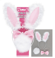15 BRIDE TO BE BUNNY SET PINK INEDIT FESTA PLAERS URBANS PARTY STORE GRANEL