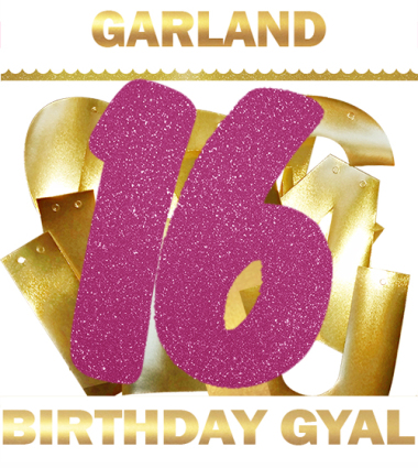 GARLAND 16 BIRTHDAY GYAL 16 DAURAT INEDIT FESTA PLAERS URBANS (Mín.2)