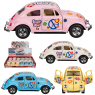 12 COCHE METAL PEACE AND LOVE 1967 Little Beetle Hippie Peace Love