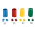 Set Completo de 4 cubiletes de plástico Accesorios 4 Colores INEDIT FESTA PLAERS URBANS GRANEL (Mín.5)
