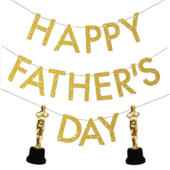 * GOLDEN GARLAND HAPPY FATHERS DAY THE BEST FATHER INEDIT FESTA EVENTS PLAERS URBANS (MÍN.4)